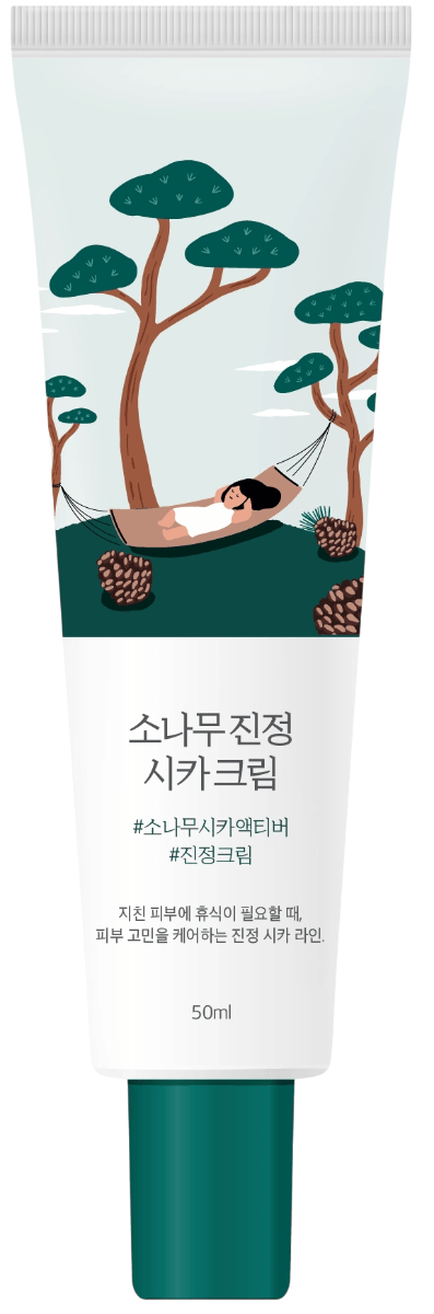 Крем для лица Round lab pine calming cica cream успокаивающий с экстрактом сосны 50 мл