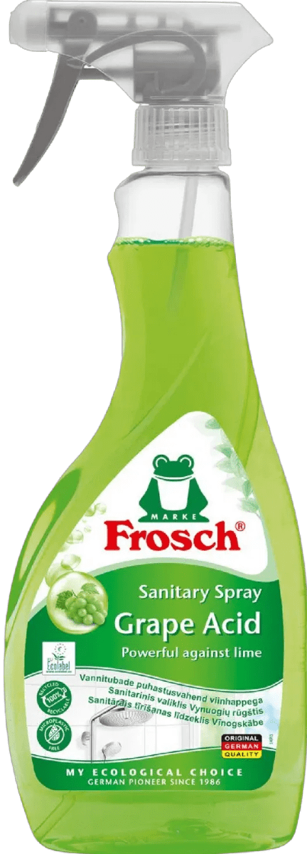 Очисник для ванни та душу Frosch Зелений виноград, 500 мл. 4009175953667