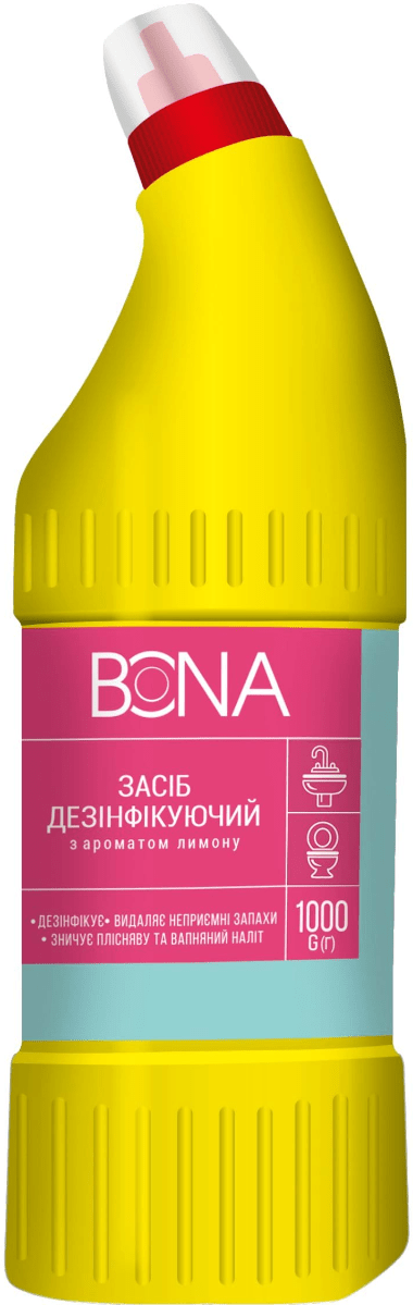 Дезинфицирующее средство Bona с ароматом лимона 1 л