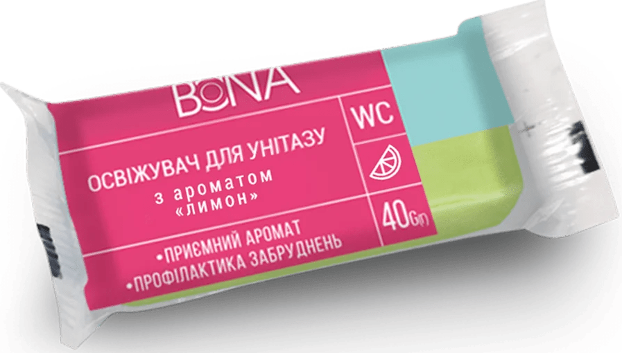 Освежающее средство для унитаза Bona Лимон сменный блок 40 г