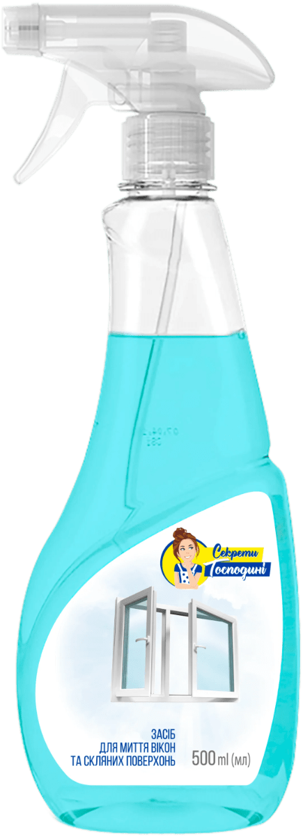 Средство для мытья Секреты Хозяйки для окон и стеклянных поверхностей 500 мл