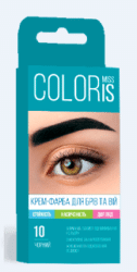 Miss Coloris крем-фарба для брів та вій чорний №10, 10мл