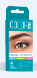 Miss Coloris крем-фарба для брів та вій світло-коричневий №44, 10мл