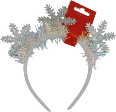 Новогодний ободок SKY со снежинками 1 шт.