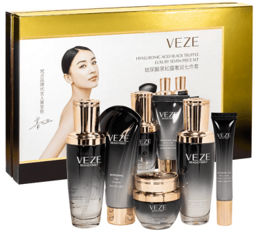 Подарунковий набір для догляду за обличчям Veze Hyaluronic Acid Black Truffle Luxury