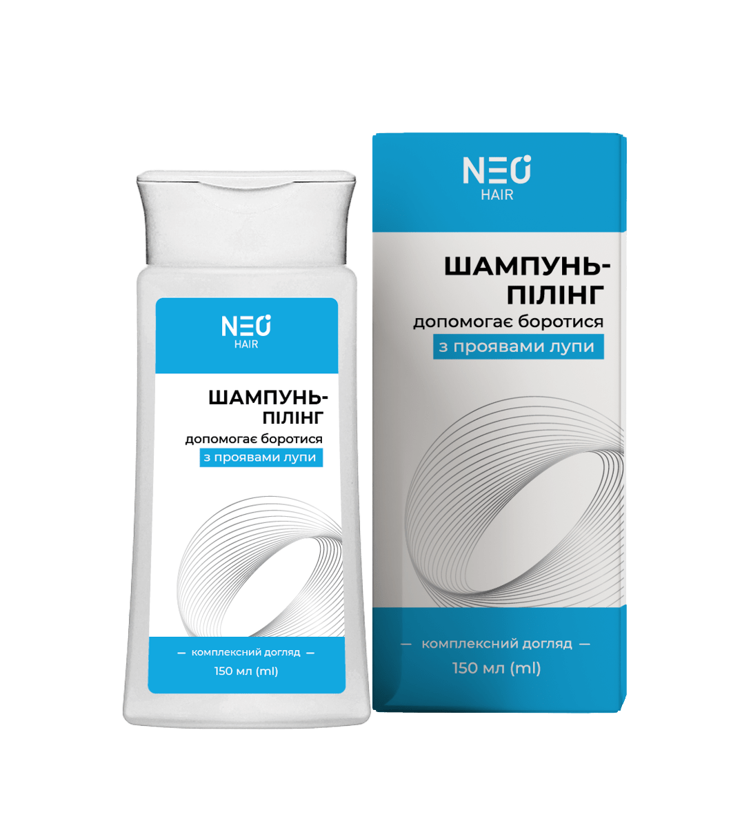 Шампунь-пилинг для волос NEO hair помогающий бороться с проявлениями перхоти, 150 мл