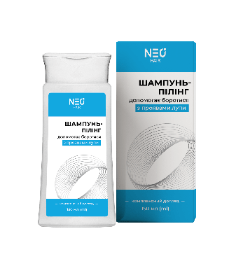 Шампунь-пилинг для волос NEO hair помогающий бороться с проявлениями перхоти, 150 мл