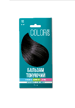 Miss Coloris Бальзам тонуючий для волосся Чорний №10, 30мл