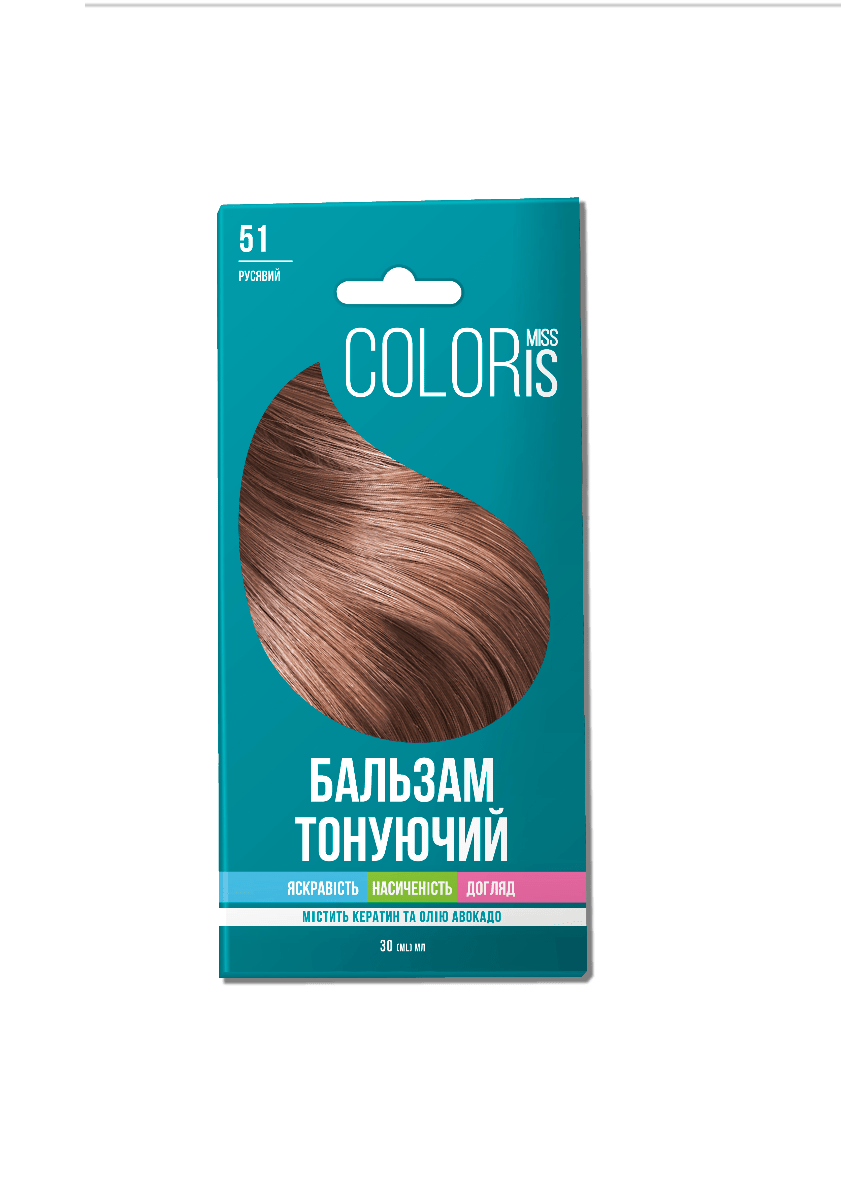 Miss Coloris Бальзам тонирующий для волос Русый №51, 30мл