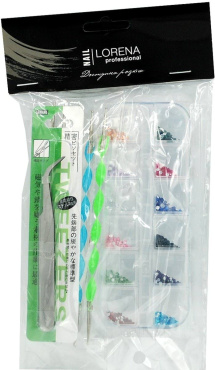 Набір LORENA Professional для дизайну нігтів 7 шт