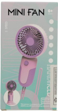 Вентилятор міні USB на ніжці з акумулятором 1 шт фото 1