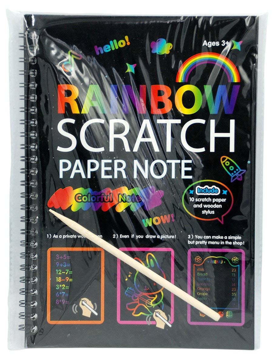 Блокнот для скретч-арту Rainbow Scratch Paper Note, 1 шт