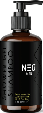Гель-шампунь для мужчин NEO MEN 3 в 1 Cooling с дозатором 500 мл