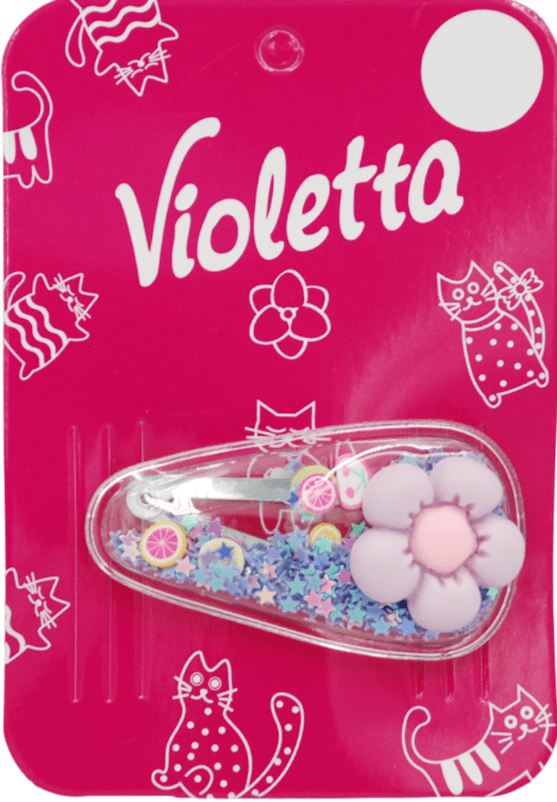 Заколка-хлопавка Violetta col. для волосся дитяча (CH-SPR-25-168) 1 шт.
