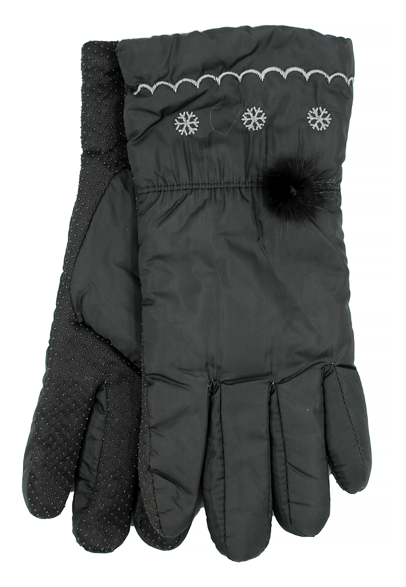 Перчатки женские с изящной декоративной отделкой 1 пара