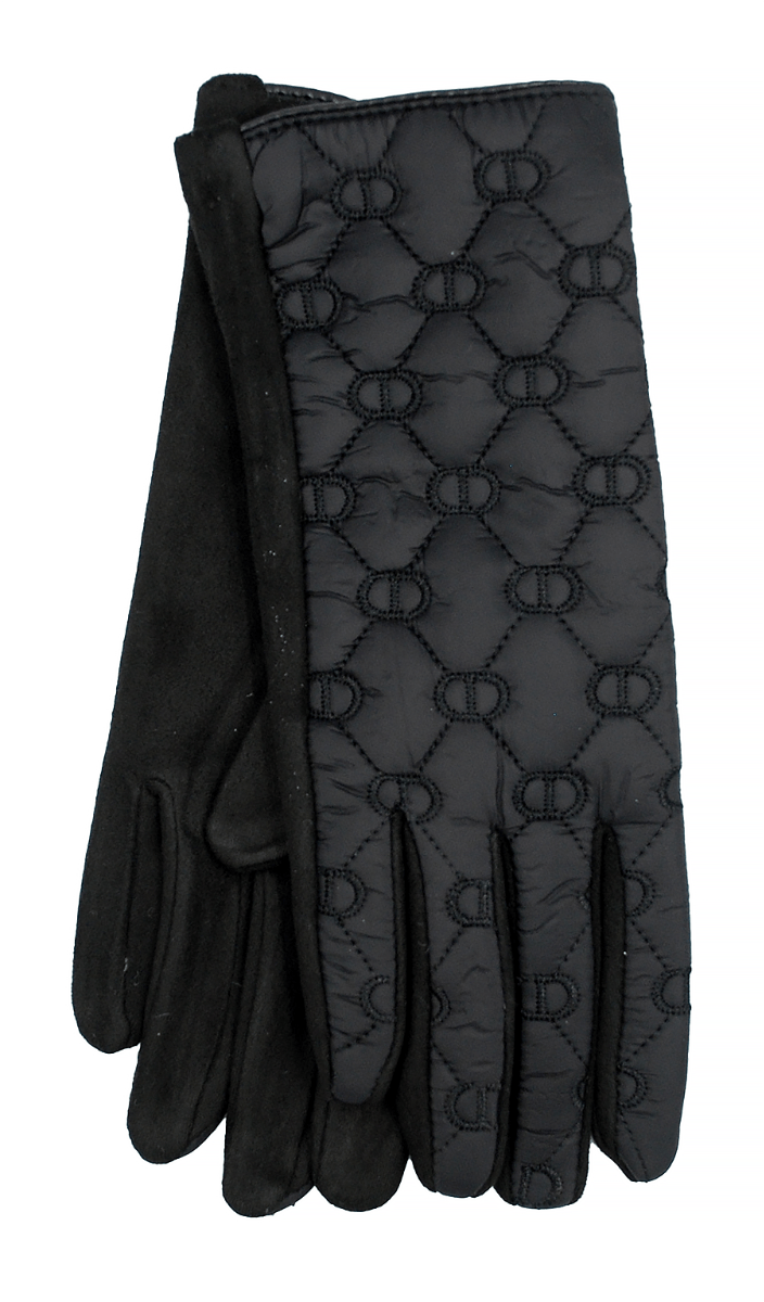Перчатки женские черные SKY с декоративной фактурой 1 пара