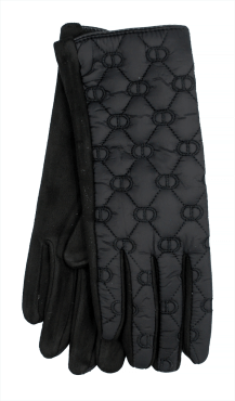 Рукавички жіночі чорні SKY з декоративною фактурою 1 пара