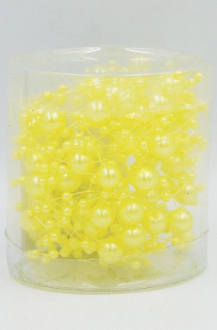 Декоративна прикраса SKY намисто жовтого кольору в тубі 5 м 1 шт.