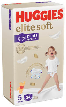 Huggies трусики Pants Elite Soft 5 Mega, 34шт фото 6