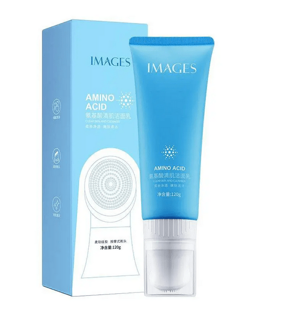 Пінка для вмивання IMAGES із щіточкою з амінокислотами Аmino acid, 120 мл