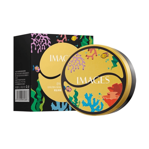 Патчи под глаза Images  гидрогелевые с золотыми водорослями Golden Seaweed, 80г/60шт