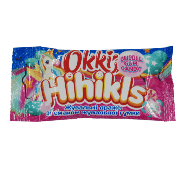 Okki Hihikls жевательные драже Bubble gum candy, 25г