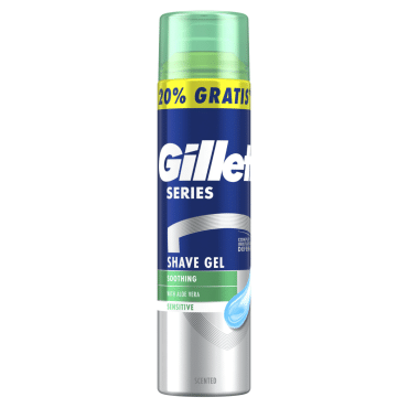 Гель для гоління Gillette Series Для чутливої ​​шкіри з алое вера 240 мл фото 1