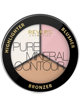 Палетка для контурирования лица REVERS PURE MINERAL no 02, 7.5 г