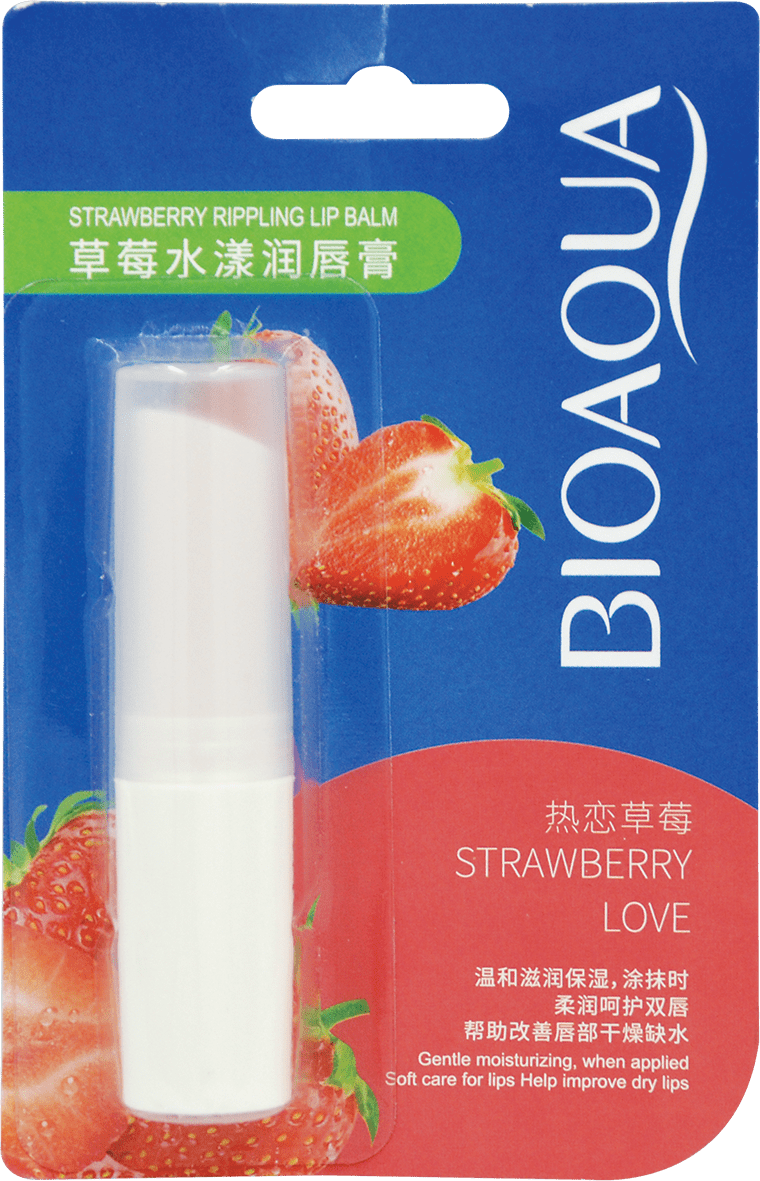 Бальзам для губ BIOAQUA клубничный  Strawberry, 2,7 г