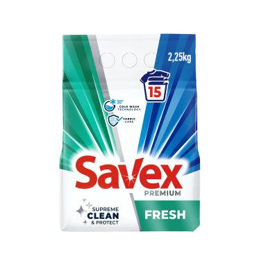 Пральний порошок Savex Premium Fresh 2,25 кг фото 1