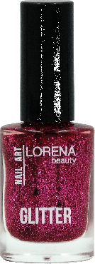 LORENA beauty лак для нігтів Glitter, 10 мл