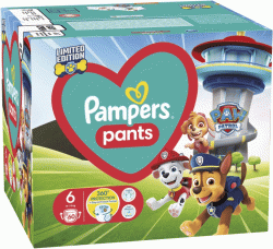 Pampers подгузники-трусики Paw Patrol Pants Maxi 6р., 60 шт