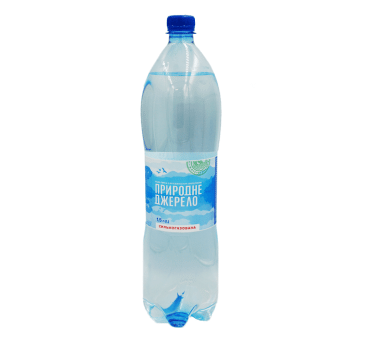 Природное источник вода питьевая газированная, 1,5л