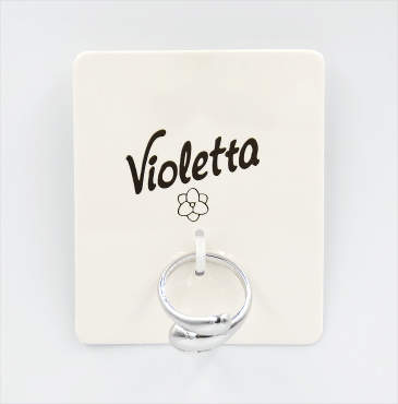 Violetta Оригинальное кольцо с двойной спиралью, 1шт
