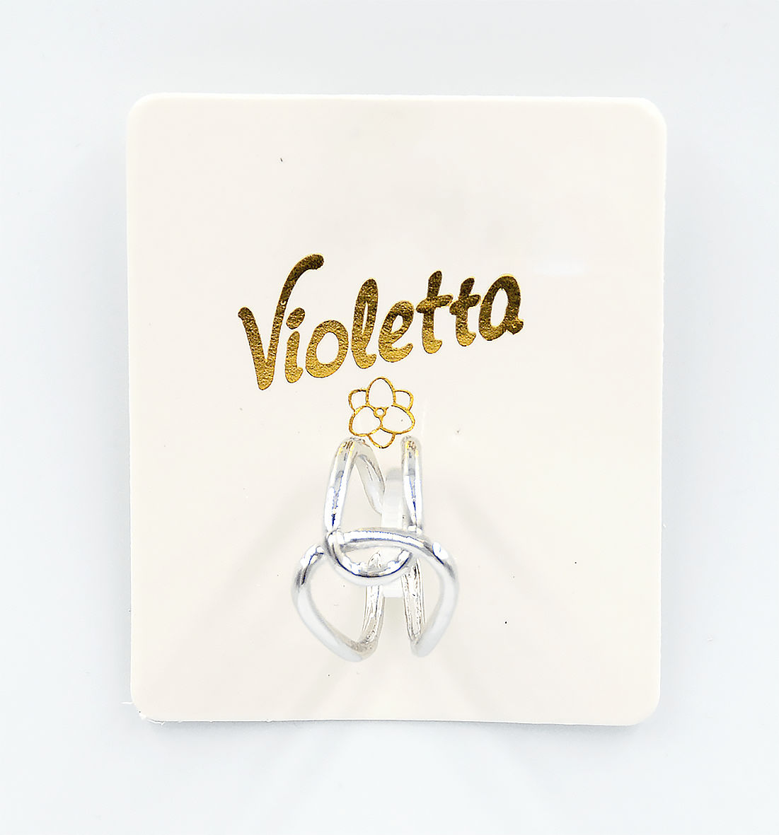 Violetta Стильна каблучка з незвичайним переплетенням, 1шт