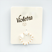 Violetta кольцо с белыми бусинами и сердечком, 1шт