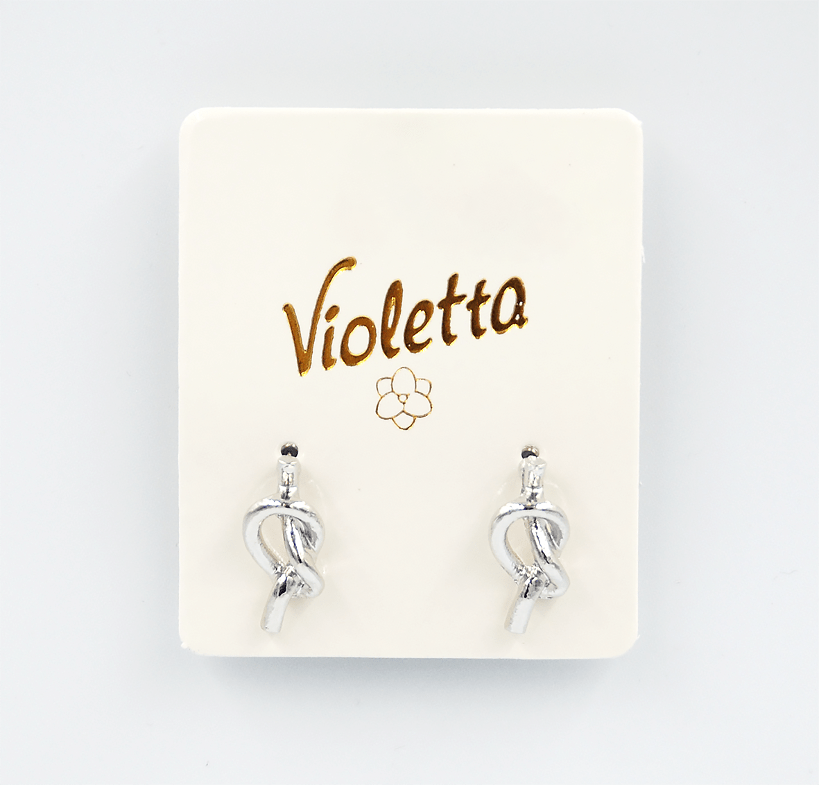 Оригінальні сережки Violetta із вузлом, 1пара