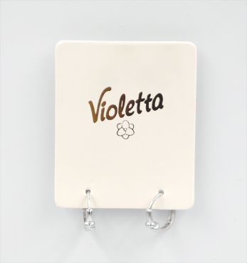 Violetta Изысканные серьги-кольца с узлом , 1пара
