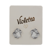 Сережки-пусети Violetta Серце, 1 пара