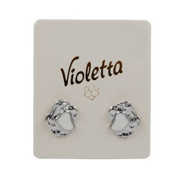 Сережки-пусети Violetta Серце, 1 пара