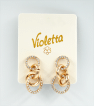 Violetta сережки переплетені кільця, 1пара