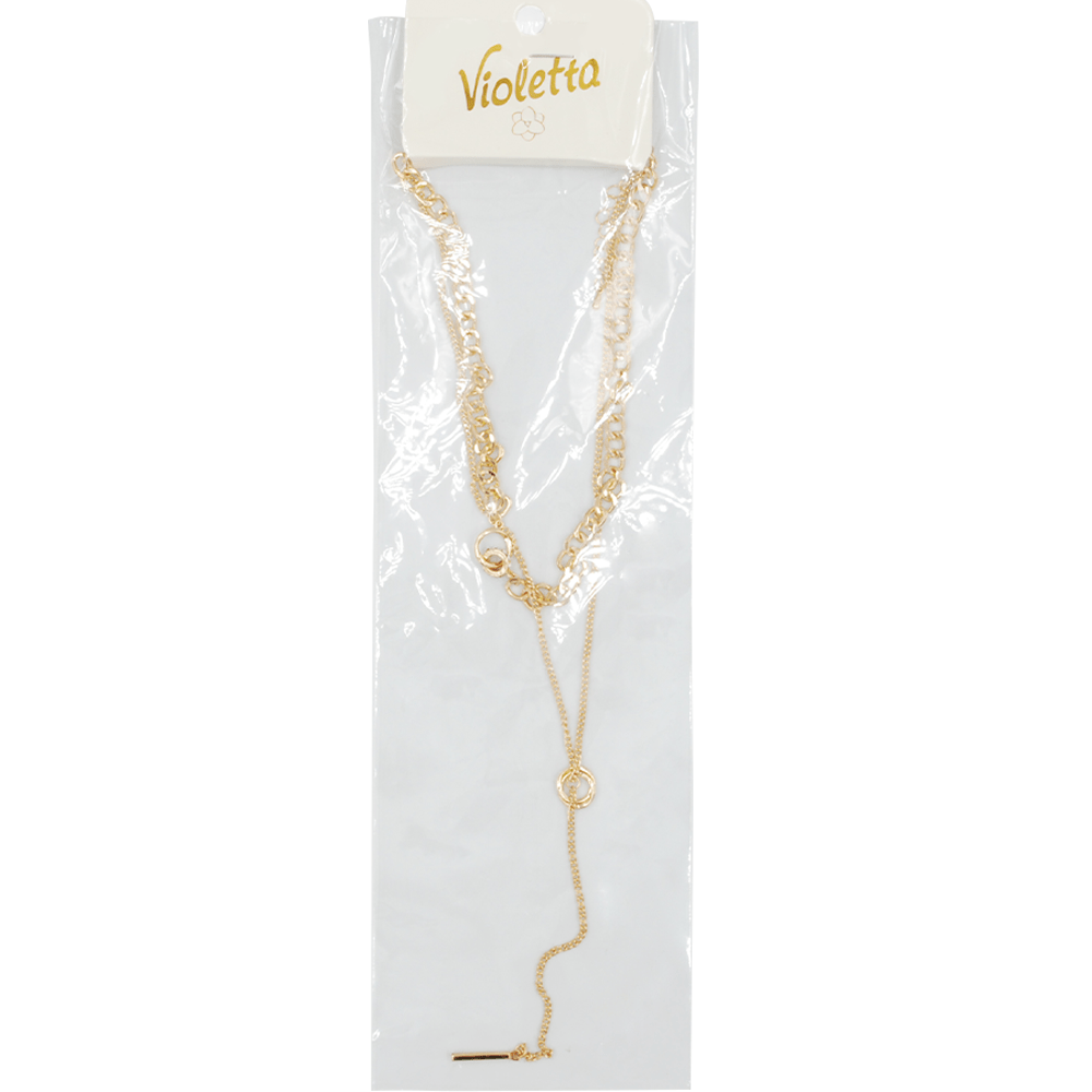 Кольє з ланцюжком та підвіскою Violetta, 1 шт