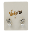 Сережки Violetta з перлиною