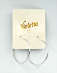 Сережки Violetta класичні кольори срібла, 1пара