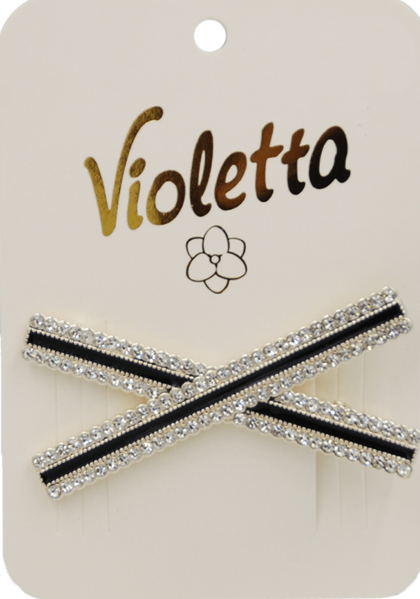 Затиск для волосся Violetta "Minimal Barrette" чорний(CH-SM-23-148) 1 шт.