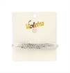 Violetta Текстурированная заколка-автомат для волос серебристая, 1шт