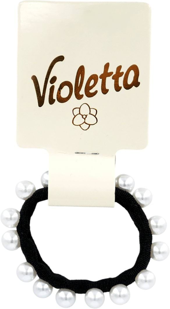Резинка для волосся Violetta з намистинами (CH-SM-23-212) 1 шт