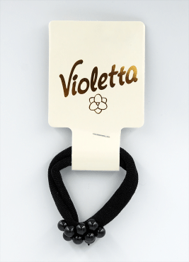 Violetta col. резинка для волос с бусинами артикул CH-SM-23-213, 1 штука