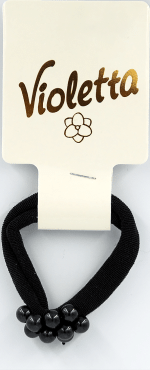 Резинка для волосся Violetta col. з намистинами (CH-SM-23-213) 1 шт