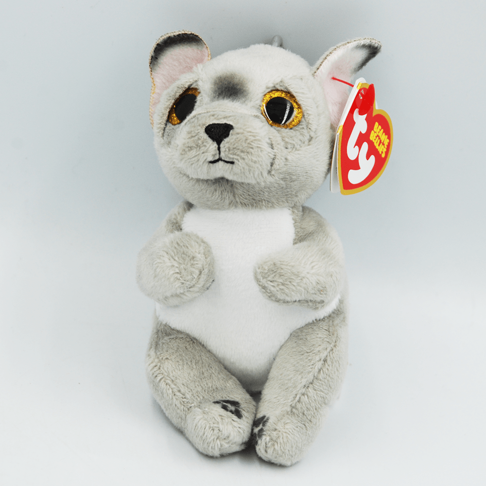 TY М'яка іграшка-брелок Beanie Bellies Сірий пес "WILFRED" 12см, 1 шт